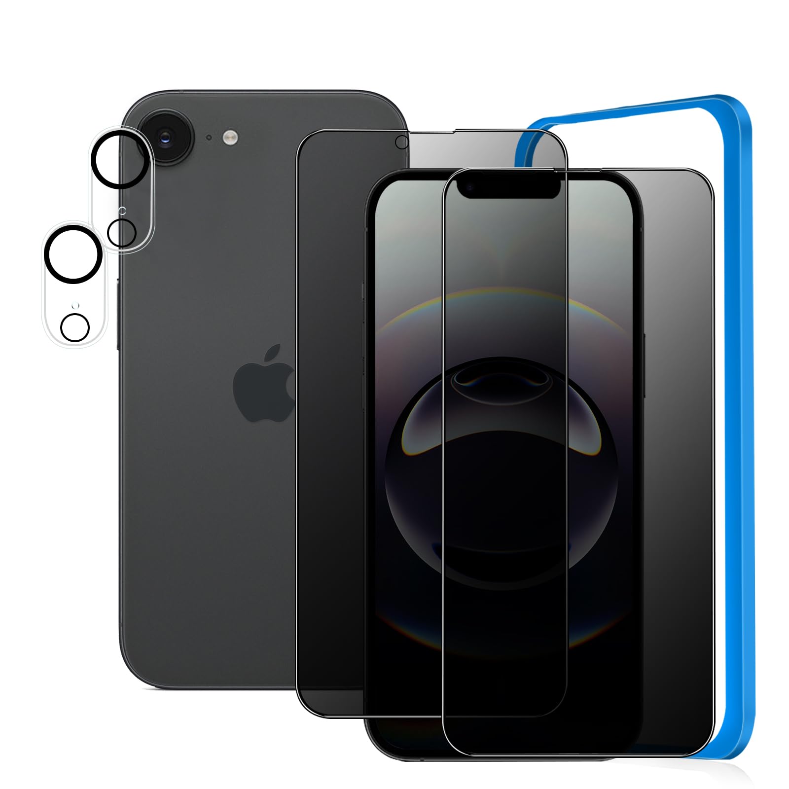 Amazon.co.jp: MINIKA【覗き見防止】 対応 iPhone 16e ガラスフィルム